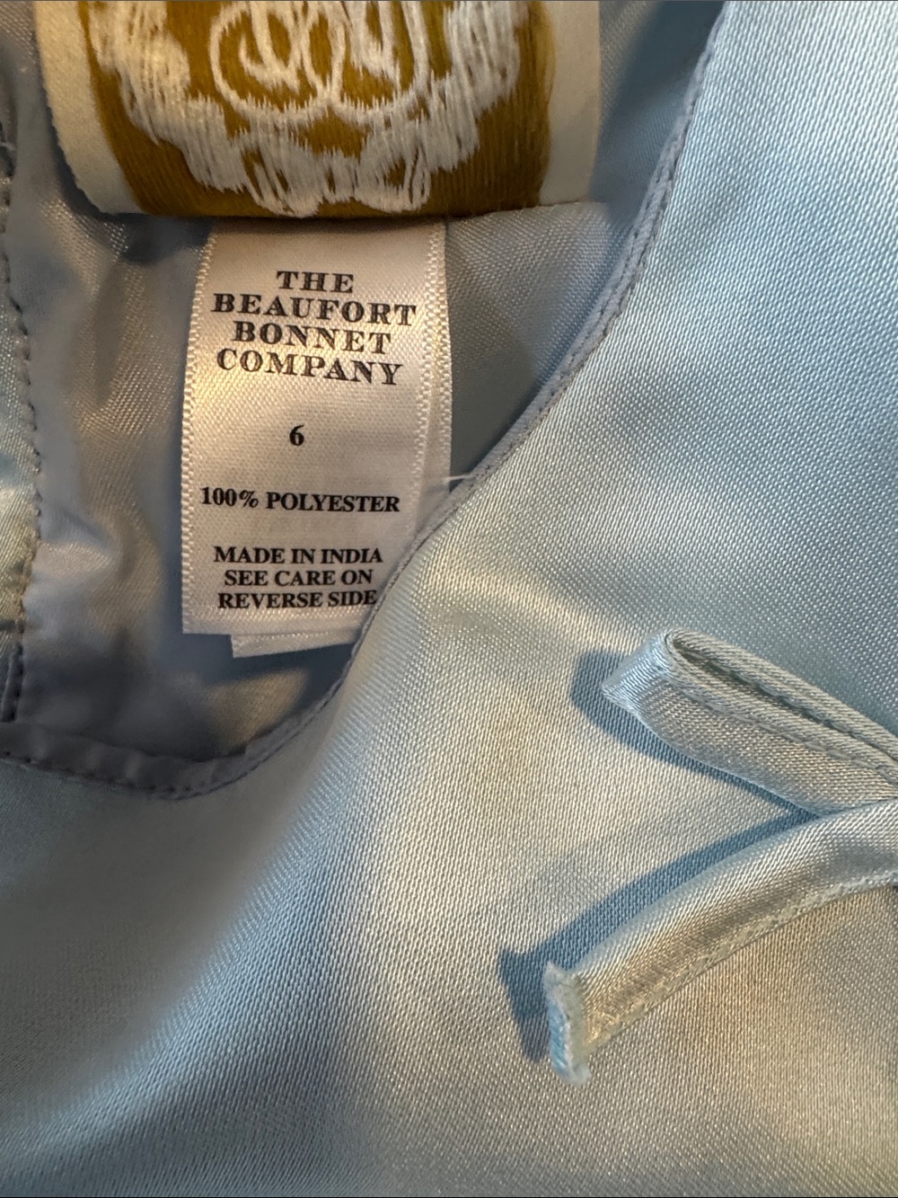 TBBC Grandoccasion Girls' Light Blue Sleeveless Dress with Back Zip - Picture 5 of 5